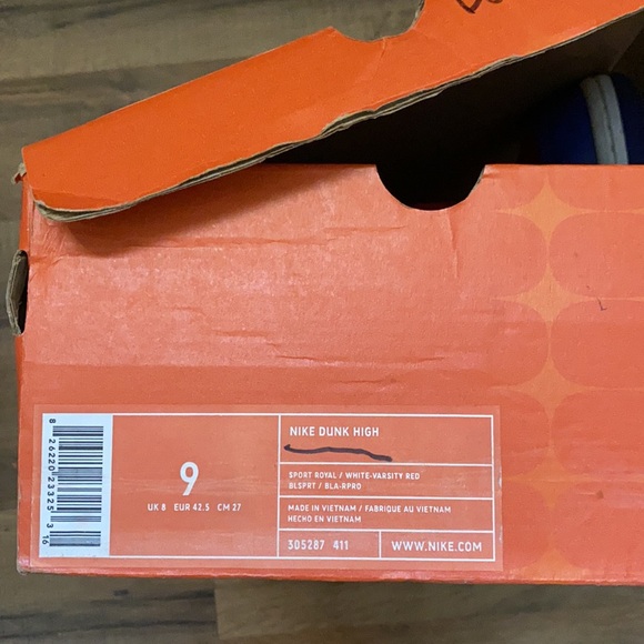 2003 Nike dunk high LA Clippers varsity red sport royal - Picture 15 of 15